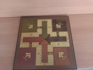 Tablero Parchís y Damas Antiguo