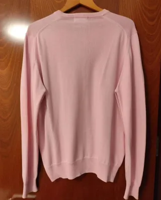 Jersey Zara cuello pico rosa Talla M