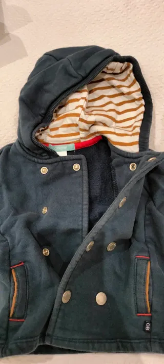 Giacca bimbo doppiopetto blu