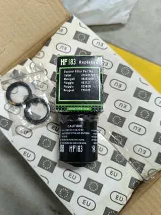 Filtro Aceite HF183 Piaggio/Peugeot