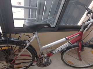 Bicicleta Vermelha e Prata