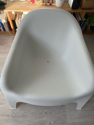 Sillón blanco ikea skarpo plástico terraza/jardín