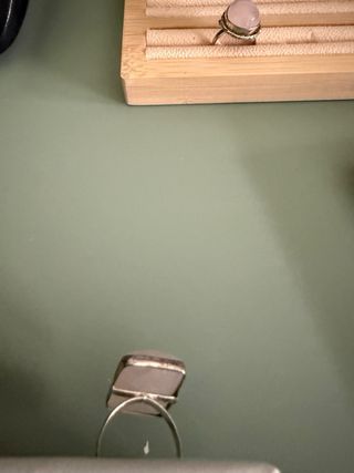 Anillo Plata 925 Cuarzo Rosa