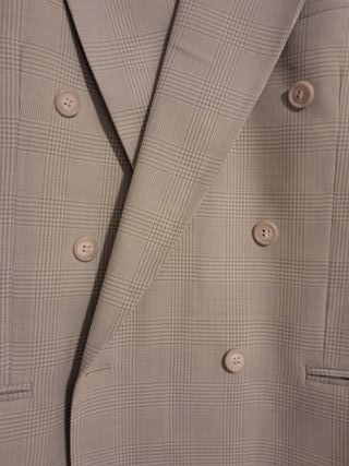 Americana cuadros turquesa