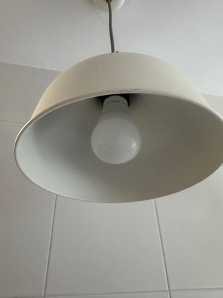 Lámpara Colgante Ikea Blanca y Dorada, 2 uds