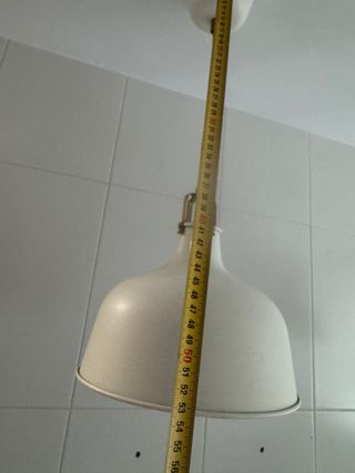 Lámpara Colgante Ikea Blanca y Dorada, 2 uds