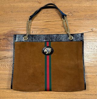 Borsa Gucci Rajah Nero e Marrone