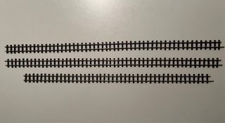 Lote 3 tramos vía flexible Peco H0e.