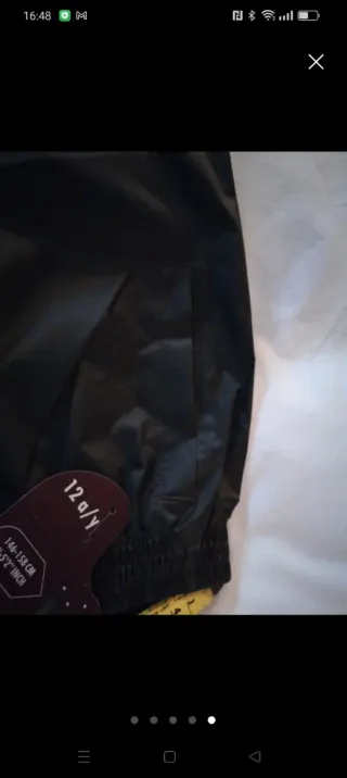 Pantalón niño impermeable co etiqueta, gris oscuro