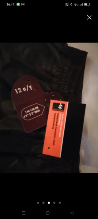 Pantalón niño impermeable co etiqueta, gris oscuro