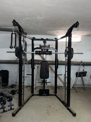 Gimnasio completo MARCY – Jaula + banco + pesas