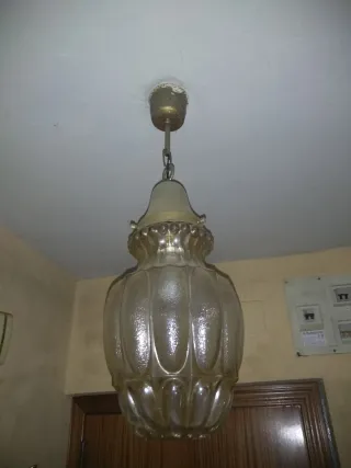 Lámpara de techo cristal vintage España