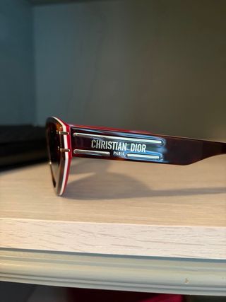 Gafas de Sol Christian Dior Marrón y Rojo