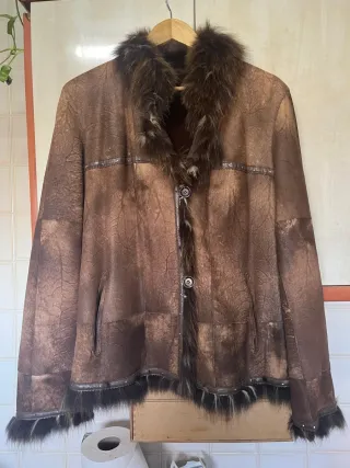 Chaqueta piel forrada rabbit