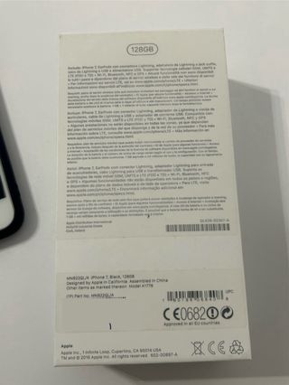 iPhone 7 128Gb caja original, funda y cristales
