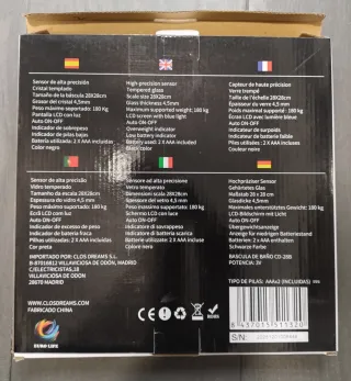 Báscula de Baño Digital Euro Life CD-28B