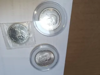 Lote 3 monedas de plata