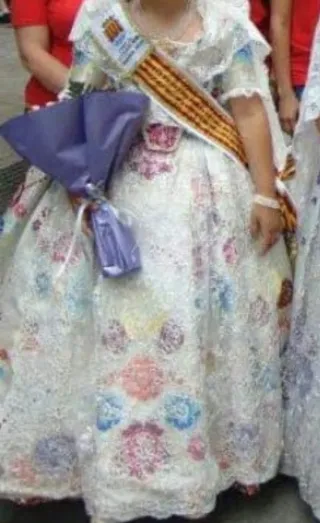 Traje Fallera Niña 8-9 años Multicolor