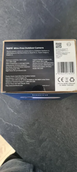 Cámara Vigilancia Kami Exterior Wire-Free