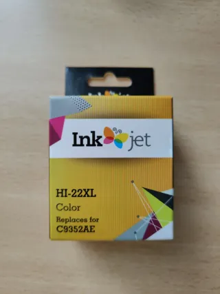 3 Cartuchos compatibles Tinta HP 21XL y 22XL