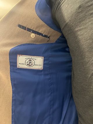 Americana Algodón y Lino Beige