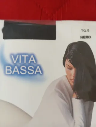 Collant 15 den TG 5 Nero