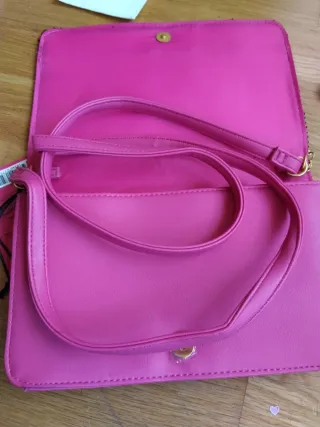 Bolso fiesta lentejuelas Juicy Couture negro/rosa