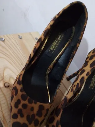 Scarpe tacco stampa leopardata N 40