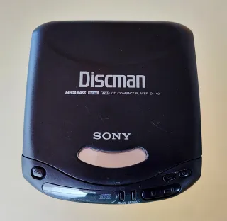 Discman Sony Mega Bass D-140 Negro