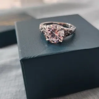 Anillo Plata con Circonita Grande