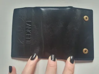 Portachiavi Lancetti Vera Pelle Nero