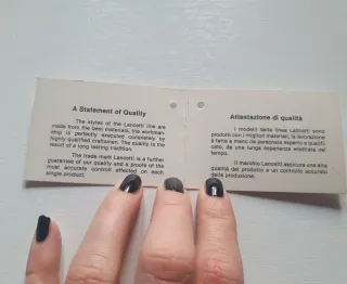 Portachiavi Lancetti Vera Pelle Nero