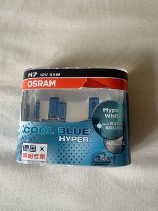 Bombilla Coche OSRAM H7 12V 55W COOL BLUE HYPER
