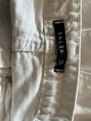 Pantalón ancho blanco