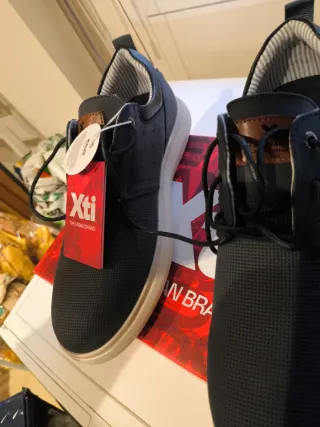 Zapatos Xti Hombre Negro/Beige