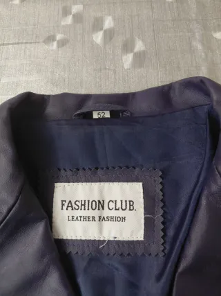 Americana Piel Mujer Fashion Club Azul