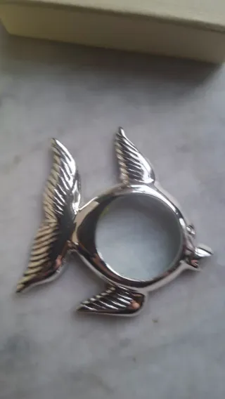 Lente d'ingrandimento placcata argento