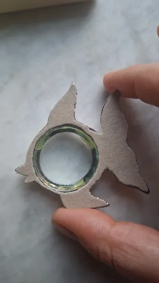 Lente d'ingrandimento placcata argento