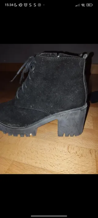 Botines negros mujer tacón plataforma