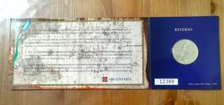 Moneda 3 Euro Ruta Quetzal 1998. Plata en cartera.