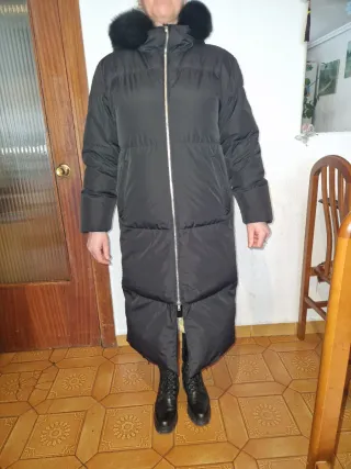 Abrigo plumas largo parka Massimo Dutti Talla M