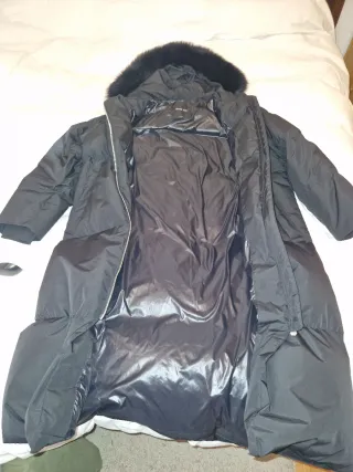 Abrigo plumas largo parka Massimo Dutti Talla M