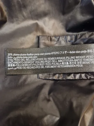 Abrigo plumas largo parka Massimo Dutti Talla M