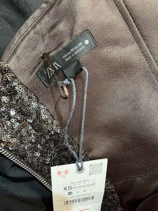 Top Bustier lentejuelas ZW Colletion Limited