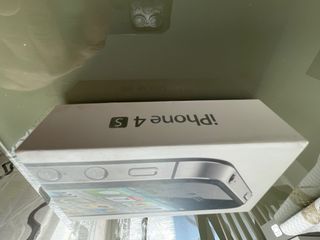 Scatola iPhone 4s Apple Argento con documenti