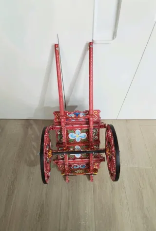 Carretto Siciliano Legno e Ferro Decorato