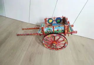 Carretto Siciliano Legno e Ferro Decorato