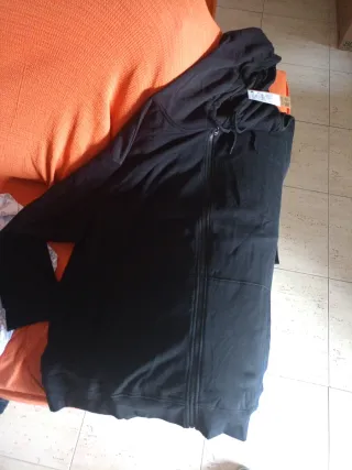 Sudadera con capucha negra Talla 7XL