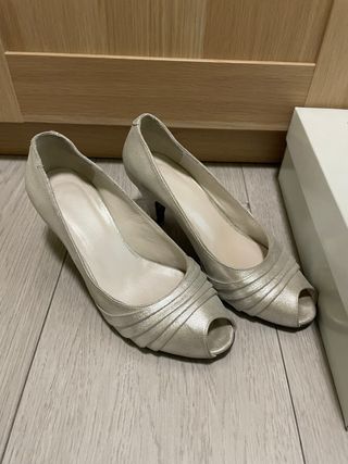 Zapatos de fiesta plateados