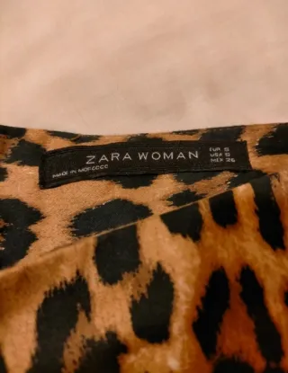 Falda Zara Lápiz Animal Print